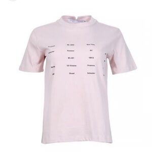 Proenza Schouler Address & Seasonal Pink Tee Sz M